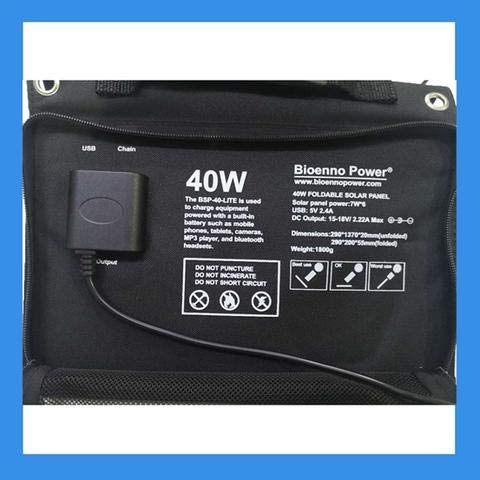 Bioenno Power 40 Watt Foldable Solar Panel (BSP-40-LITE)