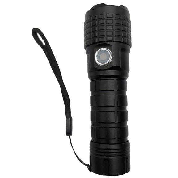 Tac Gear 1200 Lumen Flashlight & Laser Soft Grip - 6/Display
