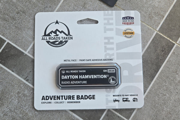 Hamvention 2026 Adventure Badge from All Roads Taken
