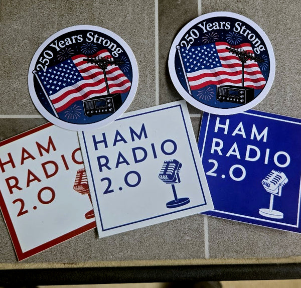 USA 250th Anniversary and Ham Radio Sticker Pack