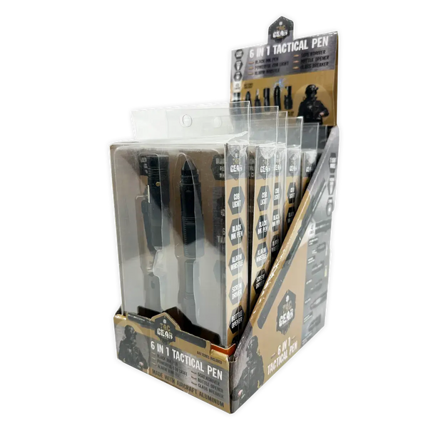 Tac Gear 6-In-1 Tactical Multi-Tool LED Pen