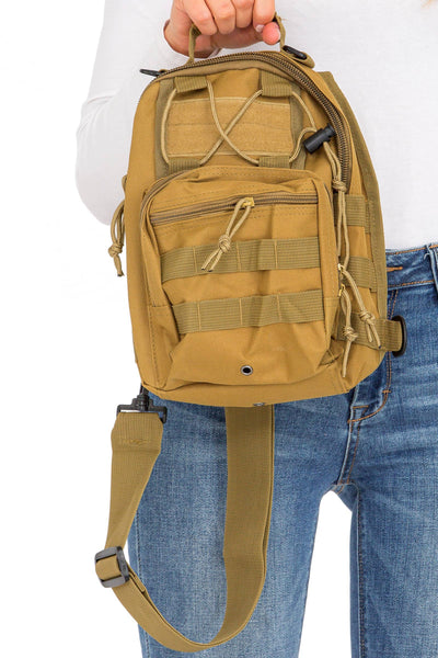 Solid Tactical Utility Heavy Duty Durable Poly Sling Bag