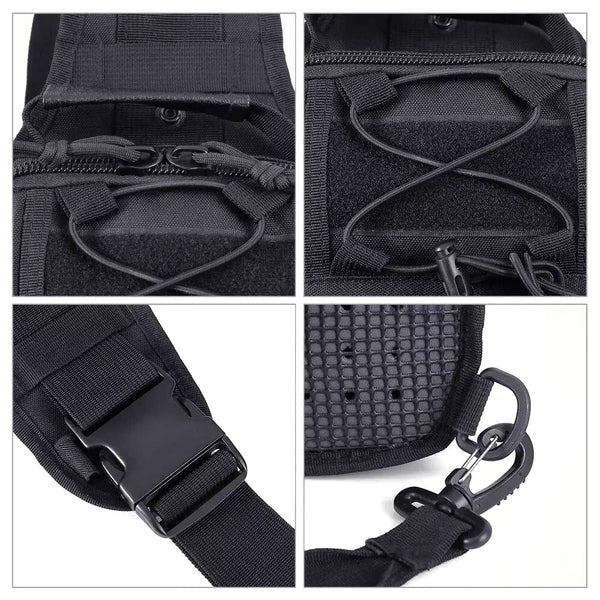 Solid Tactical Utility Heavy Duty Durable Poly Sling Bag