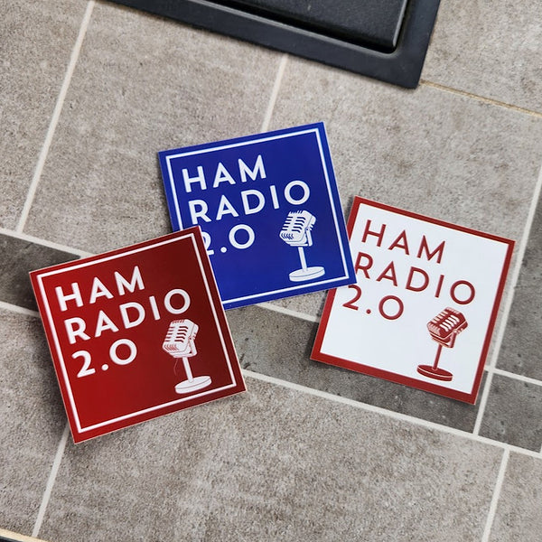 4th of July Themed Stickers - Ham Radio 2.0 - Red, White, Blue