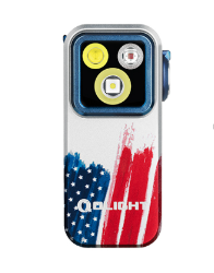 Olight Oclip Pro Clip on Flashlight with Floodlight Spotlight and Red Light