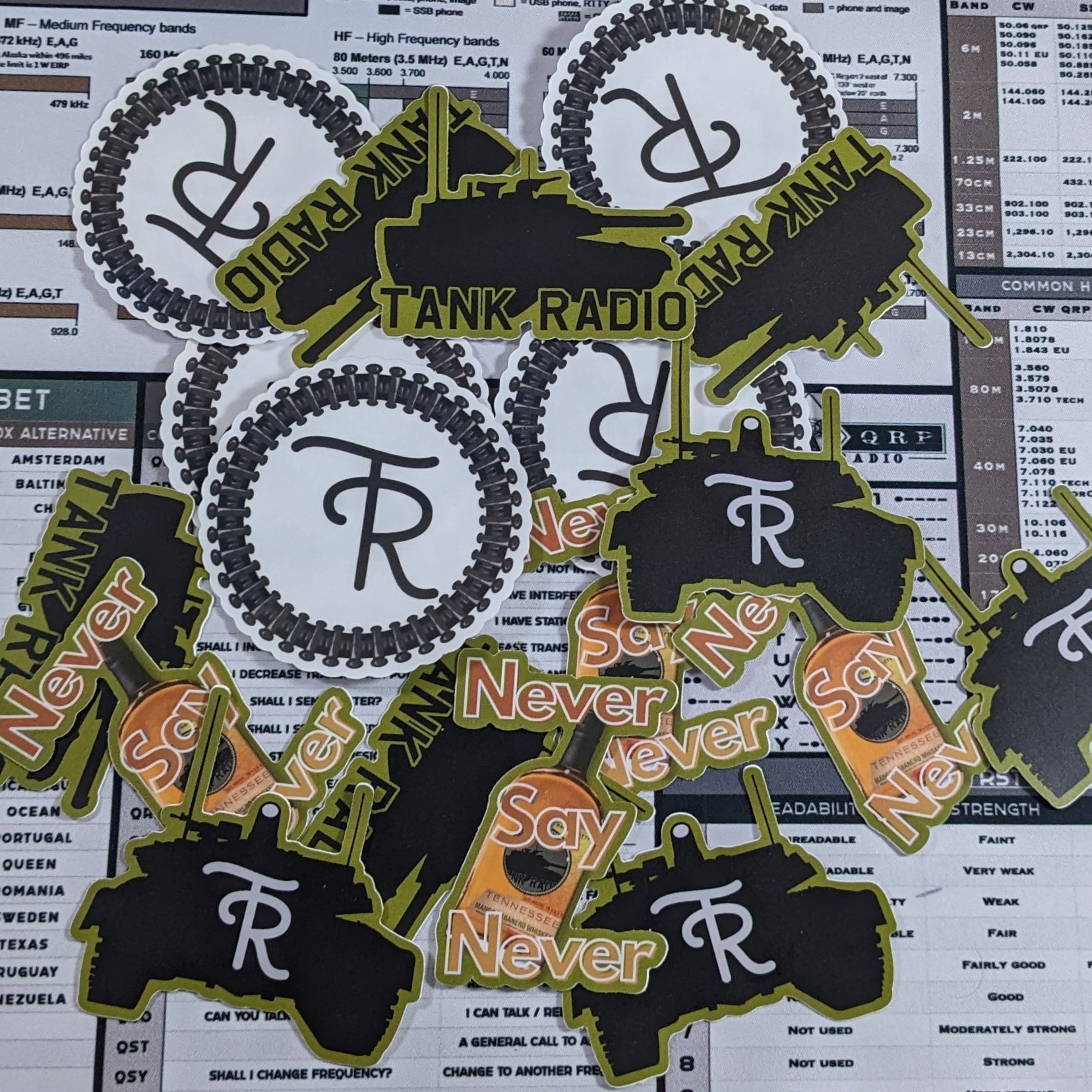 Message Sticker Tank Stickers and Combo Packs – Ham Radio 2.0