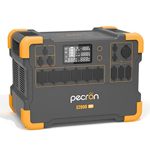 Pecron Portable Power Station E2000LFP,1920Wh LiFePO4 Battery Backup Expandable to 8064Wh