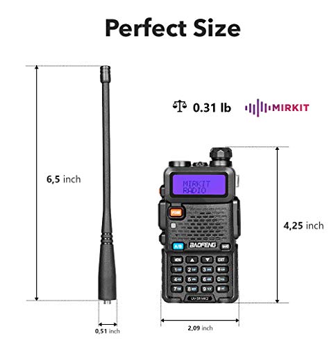 Mirkit Ham Radio Baofeng UV-5R MK4 8W Max Power 2021 Two Way Radio