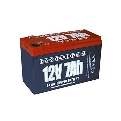 Dakota Lithium | 12V 7Ah LiFePO4 | 11 Year USA Warranty 2000+ Deep Cycle Battery