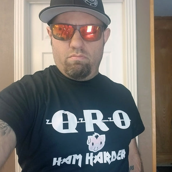 QRO - Ham Harder! Short Sleeve T-shirt *SPECIAL ORDER*