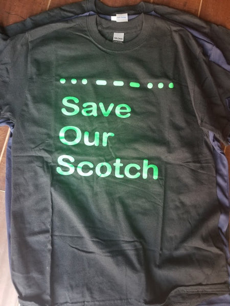 S.O.S. - Save Our Scotch - Morse Code T-shirt *SPECIAL ORDER*