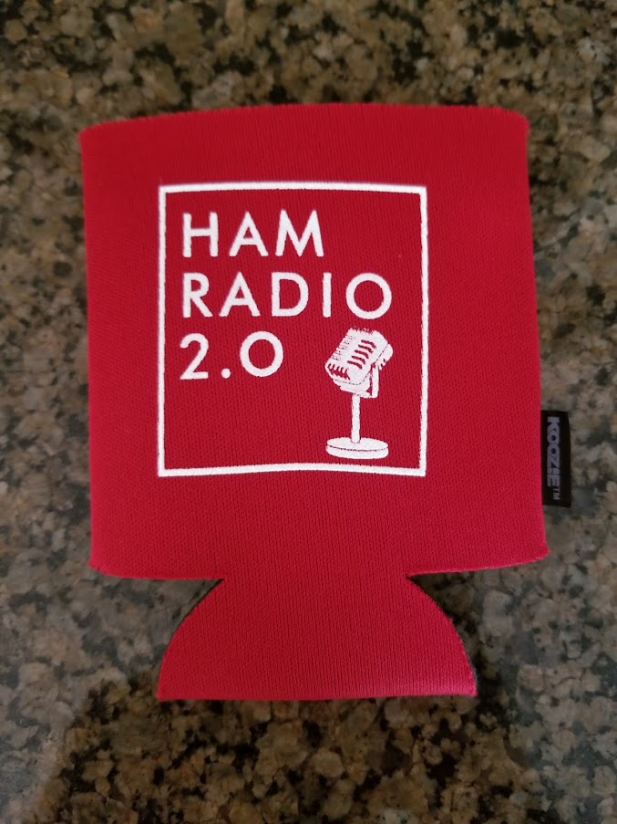 Ham Radio 2.0 Red Koozie - 12oz Koozie for Canned Beer or Soda